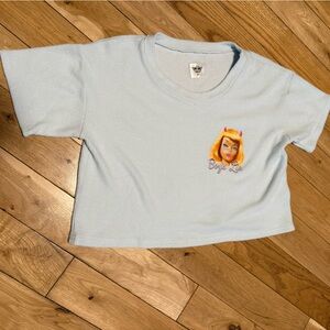 Boys Lie Ken You Not Waffle Knit Crop Tee Size Small